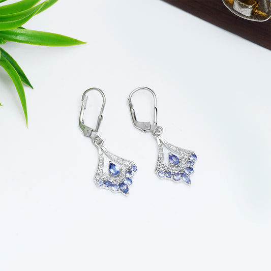 HopeaKorvakorut AAA Tansaniitilla ja Valkoisella Topaasilla