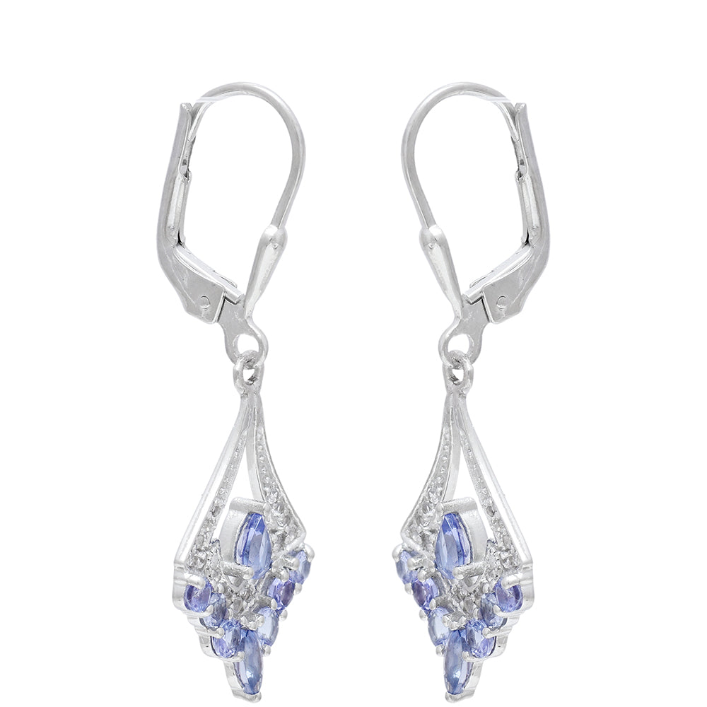 HopeaKorvakorut AAA Tansaniitilla ja Valkoisella Topaasilla