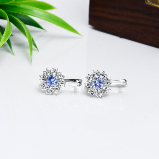 HopeaKorvakorut AAA Tansaniitilla ja Valkoisella Topaasilla