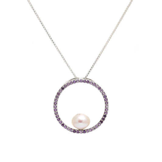 HopeaRiipus Brasilian Smaragdilla ja Makeanveden Valkoisella Helmellä