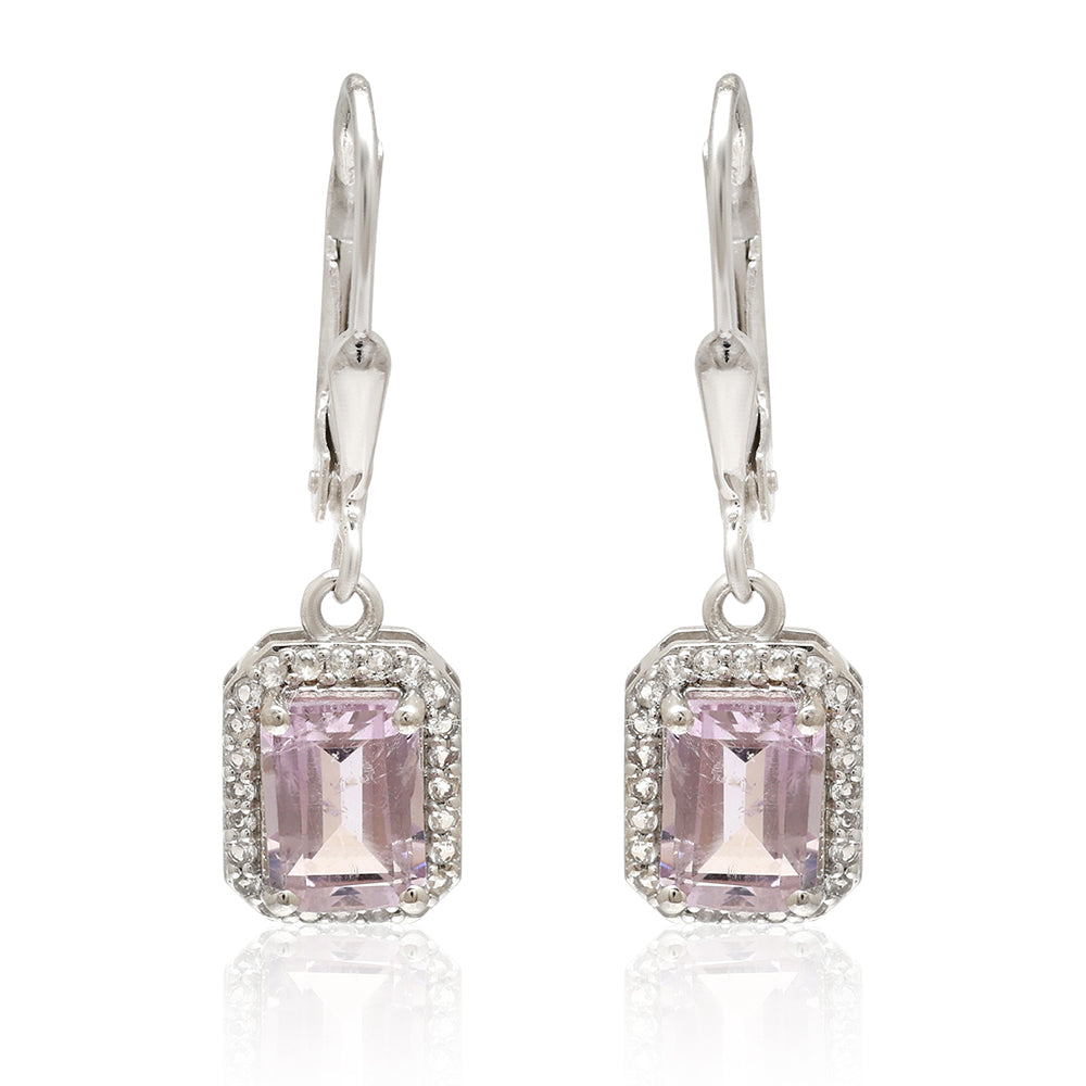 HopeaKorvakorut Brasilian Smaragdilla ja Valkoisella Topaasilla 1 