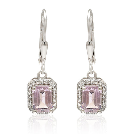 HopeaKorvakorut Brasilian Smaragdilla ja Valkoisella Topaasilla