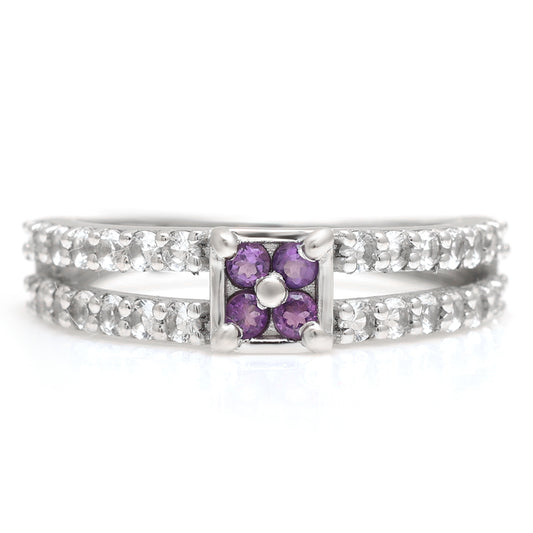 HopeaSormus Brasilian Smaragdilla ja Valkoisella Topaasilla