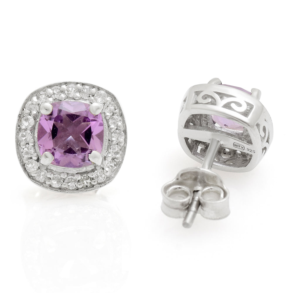 HopeaKorvakorut Brasilian Smaragdilla ja Valkoisella Topaasilla