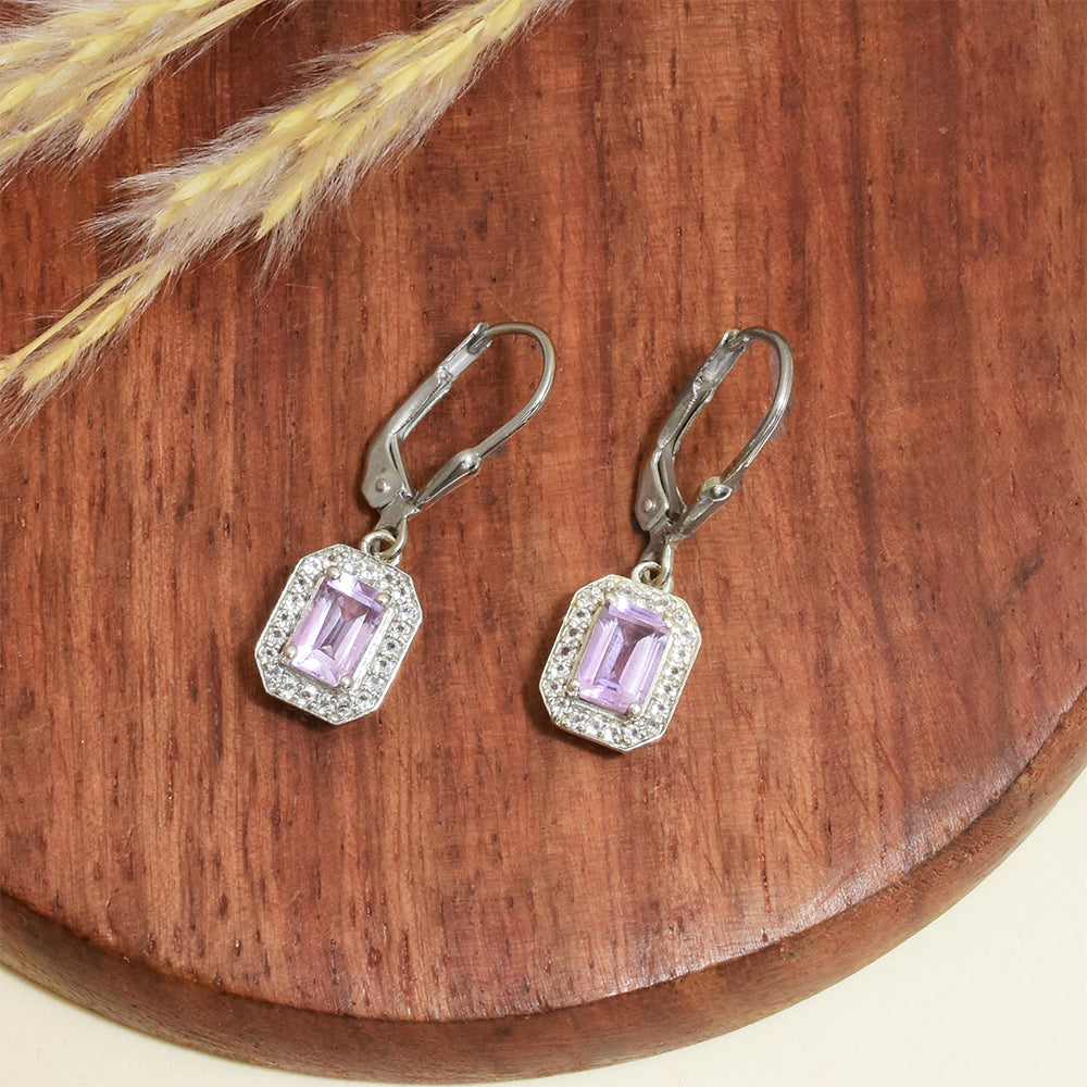 HopeaKorvakorut Brasilian Smaragdilla ja Valkoisella Topaasilla 2 