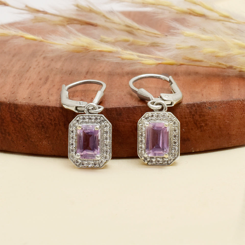 HopeaKorvakorut Brasilian Smaragdilla ja Valkoisella Topaasilla 3 