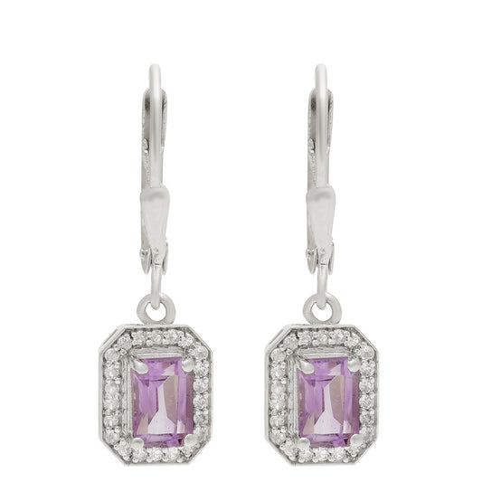 HopeaKorvakorut Brasilian Smaragdilla ja Valkoisella Topaasilla