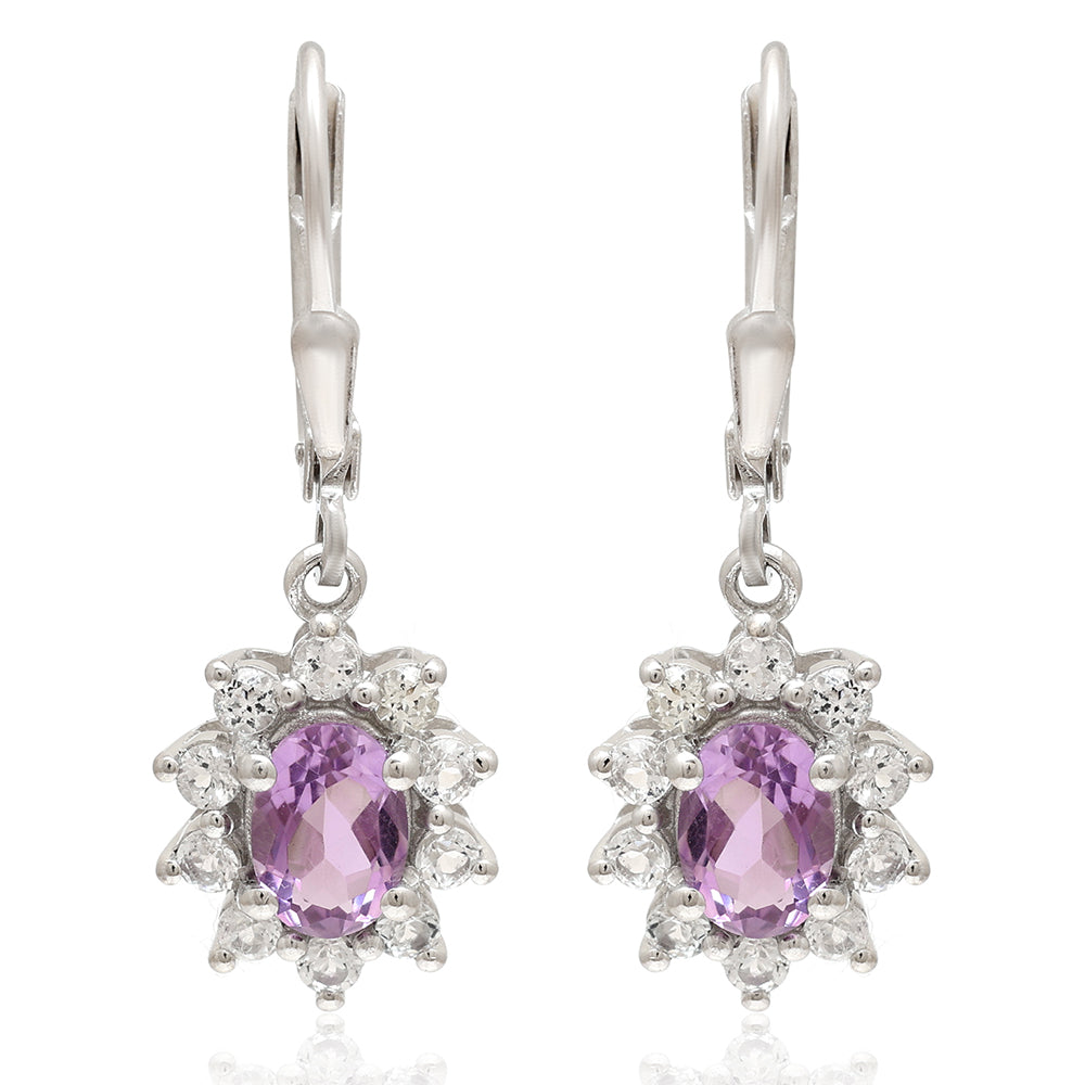 HopeaKorvakorut Brasilian Smaragdilla ja Valkoisella Topaasilla 1 