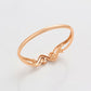 Kullattu TeräsRannekoru Valkoisella Emporia® Kristallilla