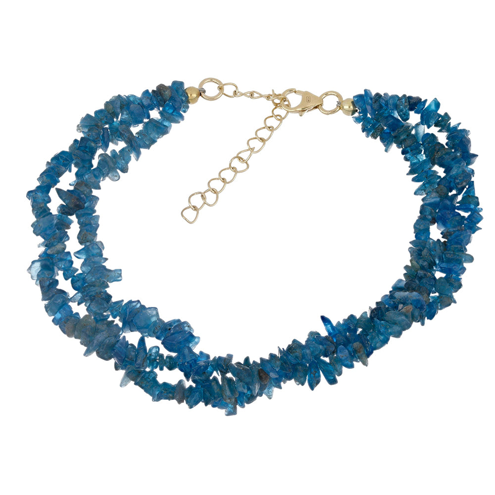 Kullattu hopeaRannekoru Sludyankan Neon Apatiitilla 1 