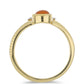 Kullattu hopeasormus Tagebaun Karneolilla ja Valkoisella Topaasilla