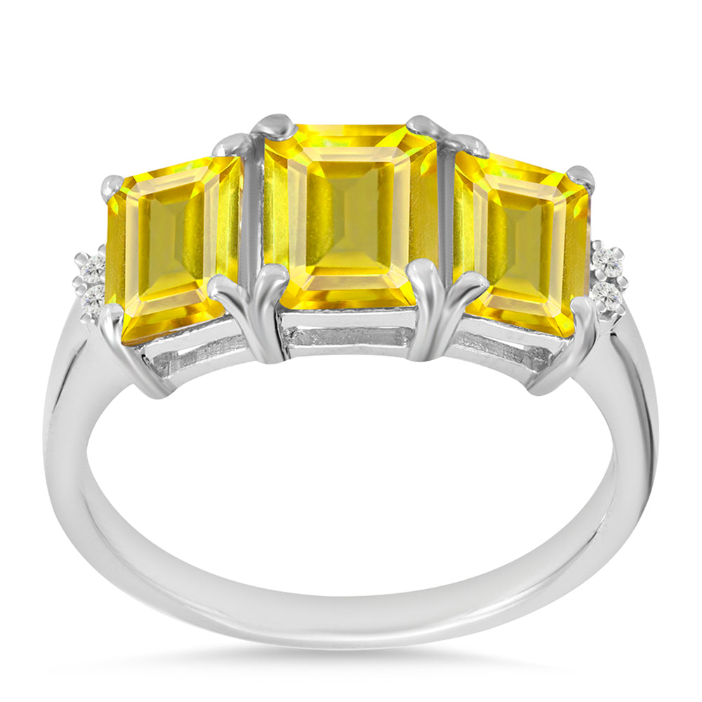 HopeaSormus Ural Sitriinillä ja Valkoisella Topaasilla 3 