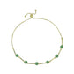 Kullattu hopeaRannekoru Brasilian Smaragdilla