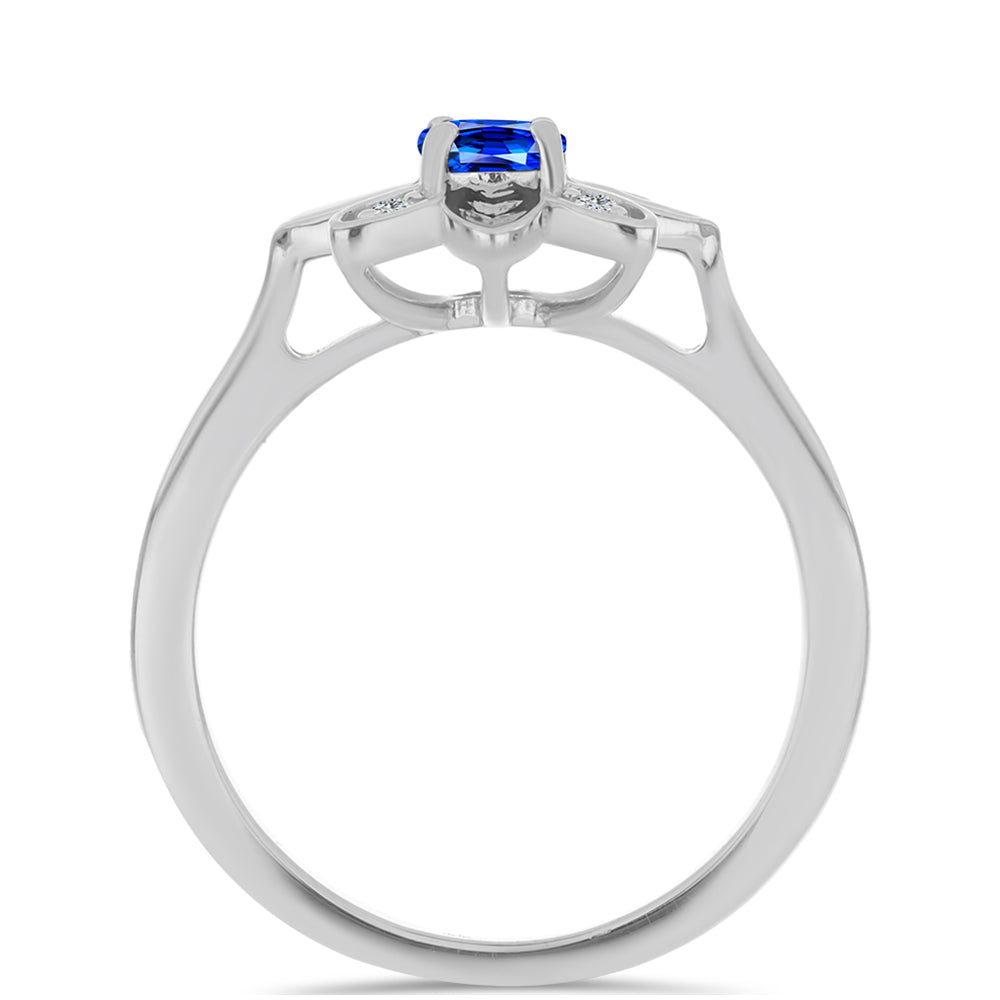 HopeaSormus Australialaisella Sinisellä Safiirilla ja Valkoisella Topaasilla 2 