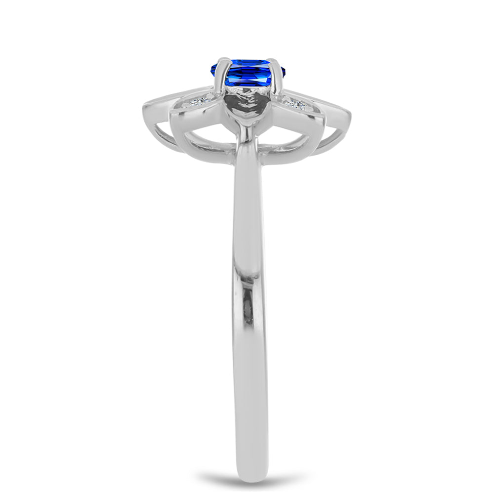 HopeaSormus Australialaisella Sinisellä Safiirilla ja Valkoisella Topaasilla 4 