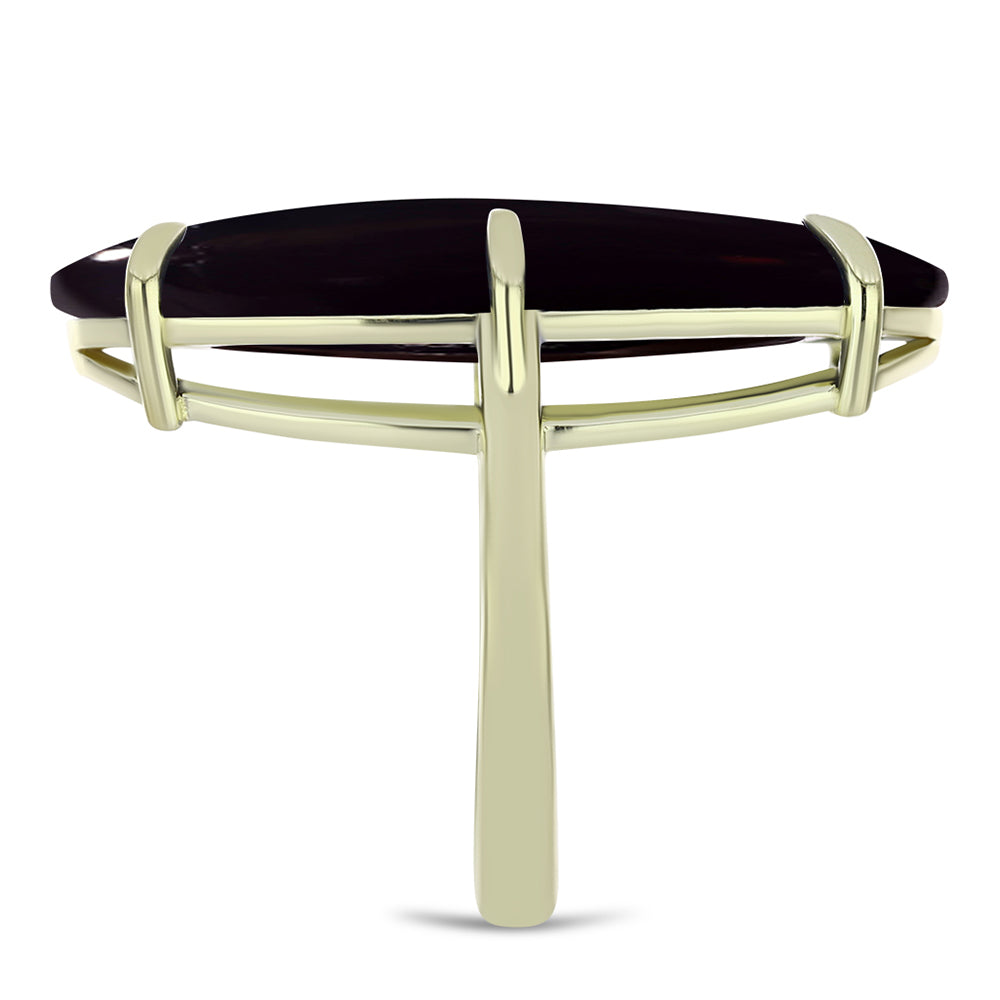 Kullattu hopeaSormus Suwarin Mustalla Onyksilla 4 