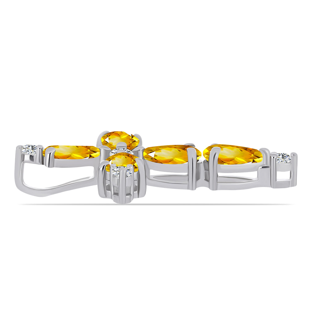 HopeaRiipus Ural Sitriinillä ja Valkoisella Topaasilla 2 