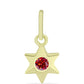 Kullattu hopeaRiipus Majesteettinen Rouge Moissanite