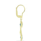 Kullatut hopeat Korvakorut Labradoriitilla