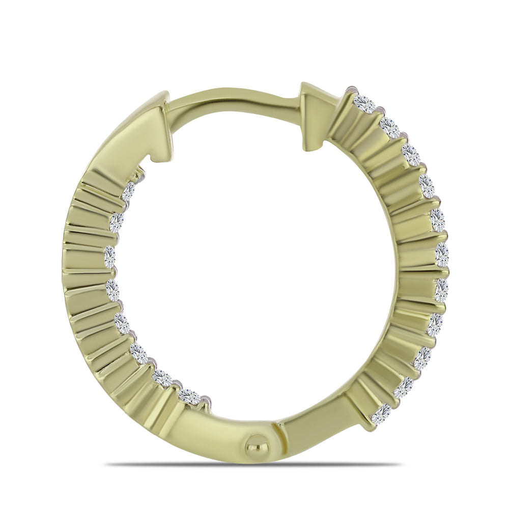 Kullatut hopeat Korvakorut Sertifioitu laboratoriossa kasvatettu timantti 2 