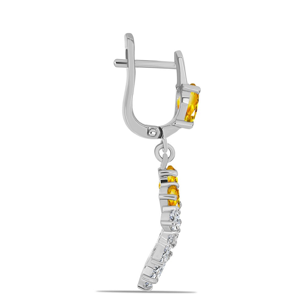 HopeaKorvakorut Ural Sitriinillä ja Valkoisella Topaasilla 2 