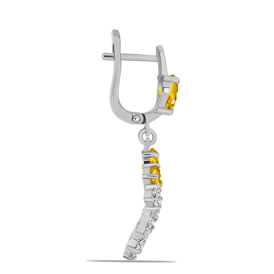HopeaKorvakorut Ural Sitriinillä ja Valkoisella Topaasilla