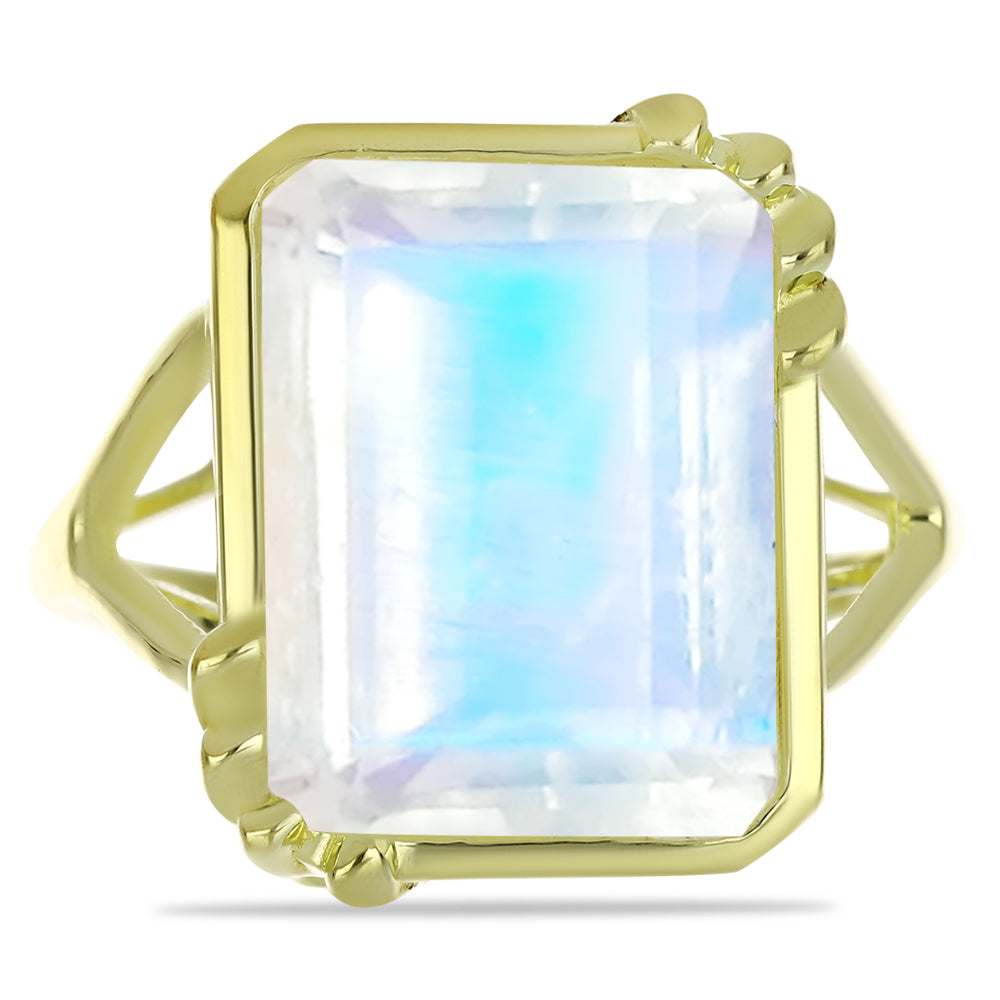 Kullattu hopeaSormus Sateenkaarikuukivellä 1 