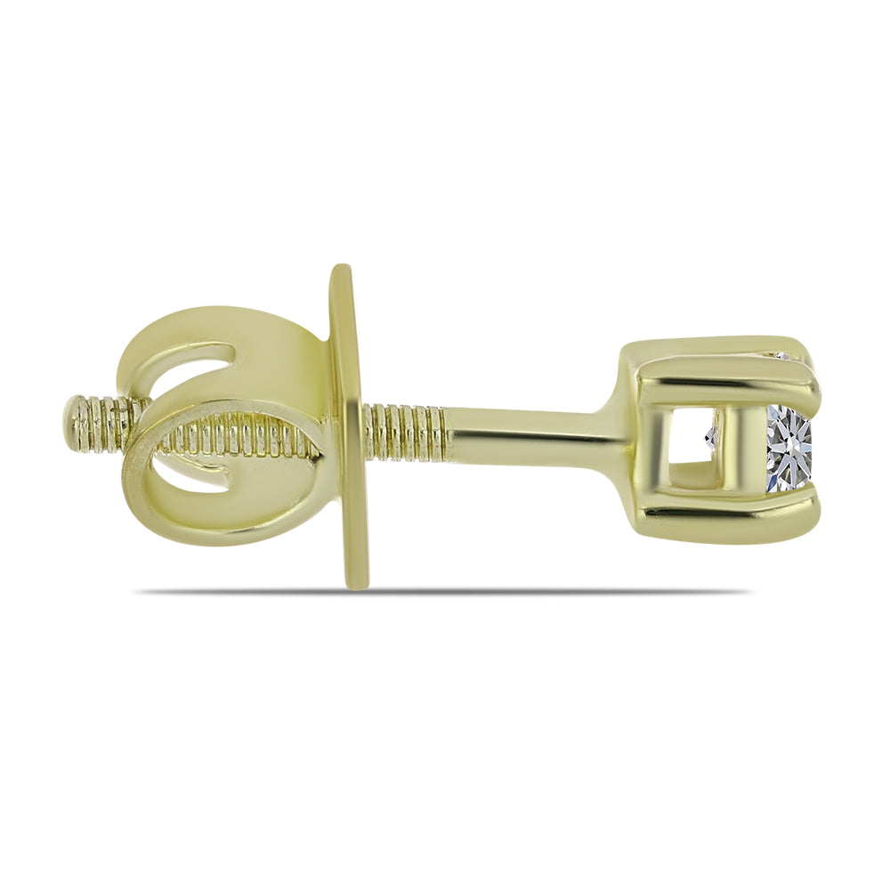 Kullatut hopeat Korvakorut Sertifioitu laboratoriossa kasvatettu timantti 2 