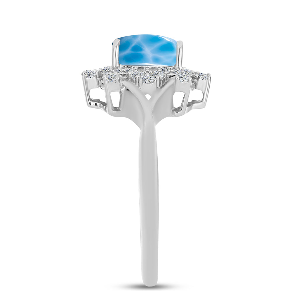 HopeaSormus Barahona Larimar Kivellä ja Valkoisella Topaasilla 4 