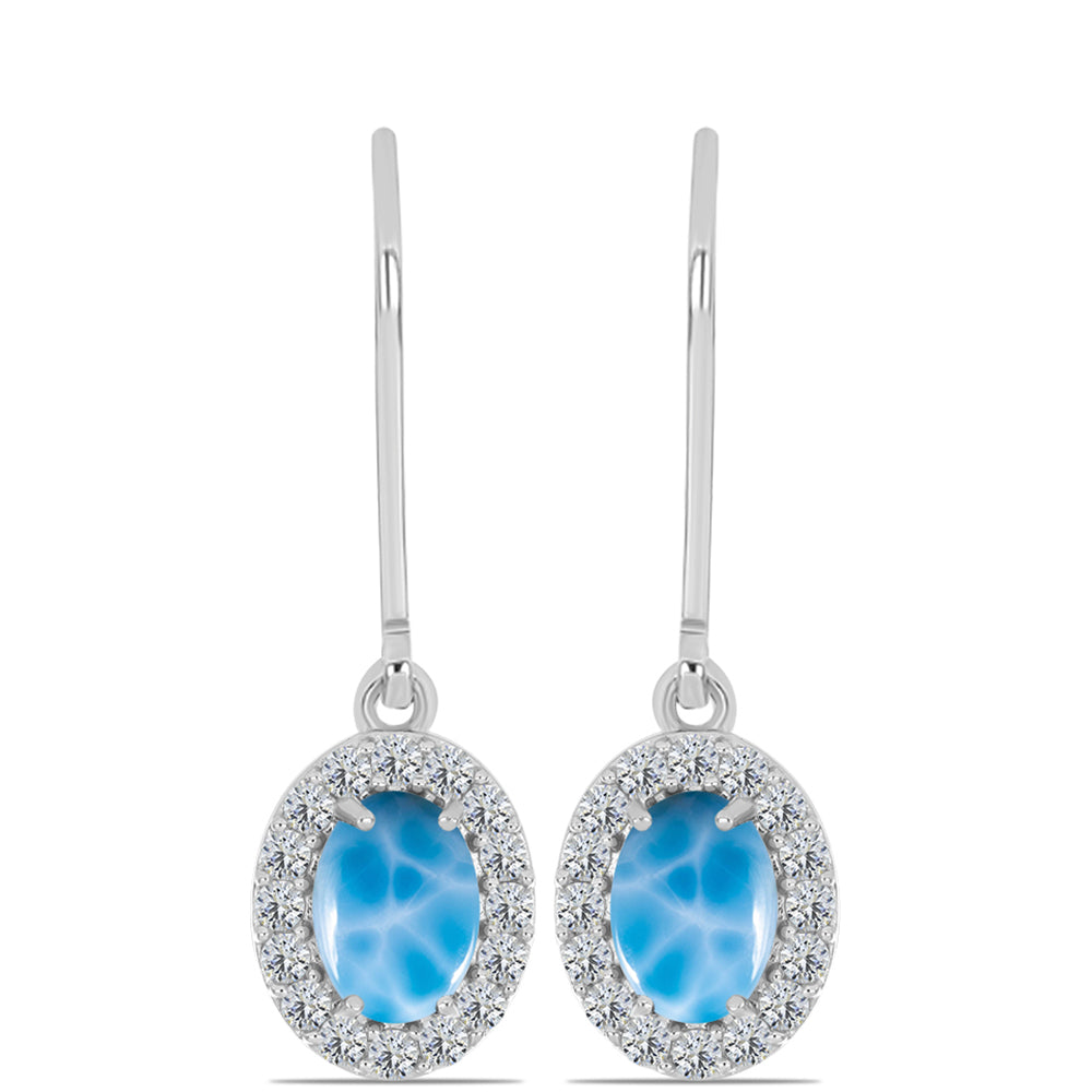 HopeaKorvakorut Barahona Larimar Kivellä ja Valkoisella Topaasilla 1 