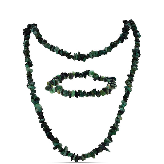 Setti Brasilian Smaragdilla ( Kaulakoru+Rannekoru )