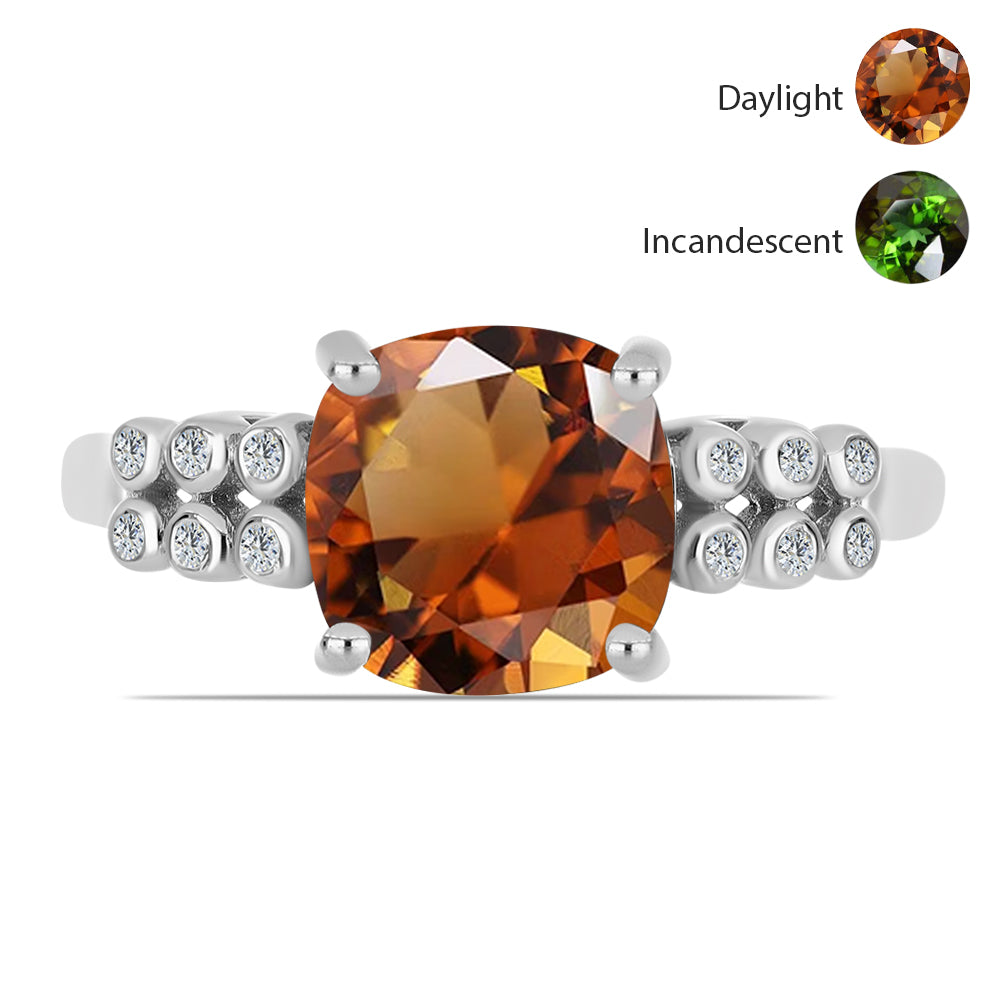 HopeaSormus Sertifioitu laboratoriossa kasvatettu Anatolian zultaniitti ja Valkoisella Topaasilla 1 