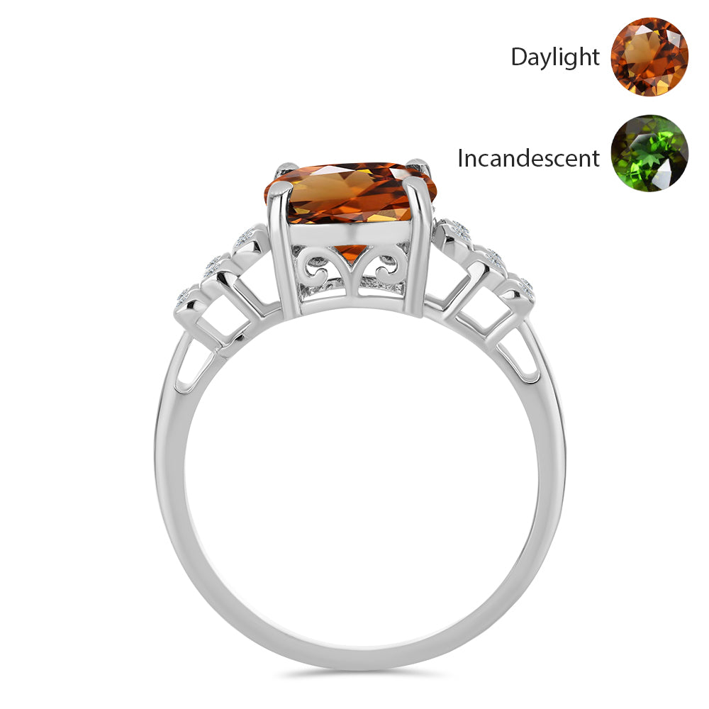 HopeaSormus Sertifioitu laboratoriossa kasvatettu Anatolian zultaniitti ja Valkoisella Topaasilla 2 