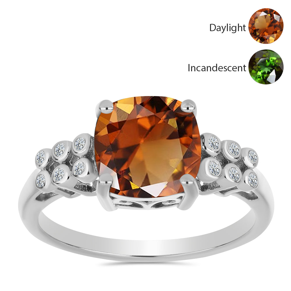 HopeaSormus Sertifioitu laboratoriossa kasvatettu Anatolian zultaniitti ja Valkoisella Topaasilla 3 