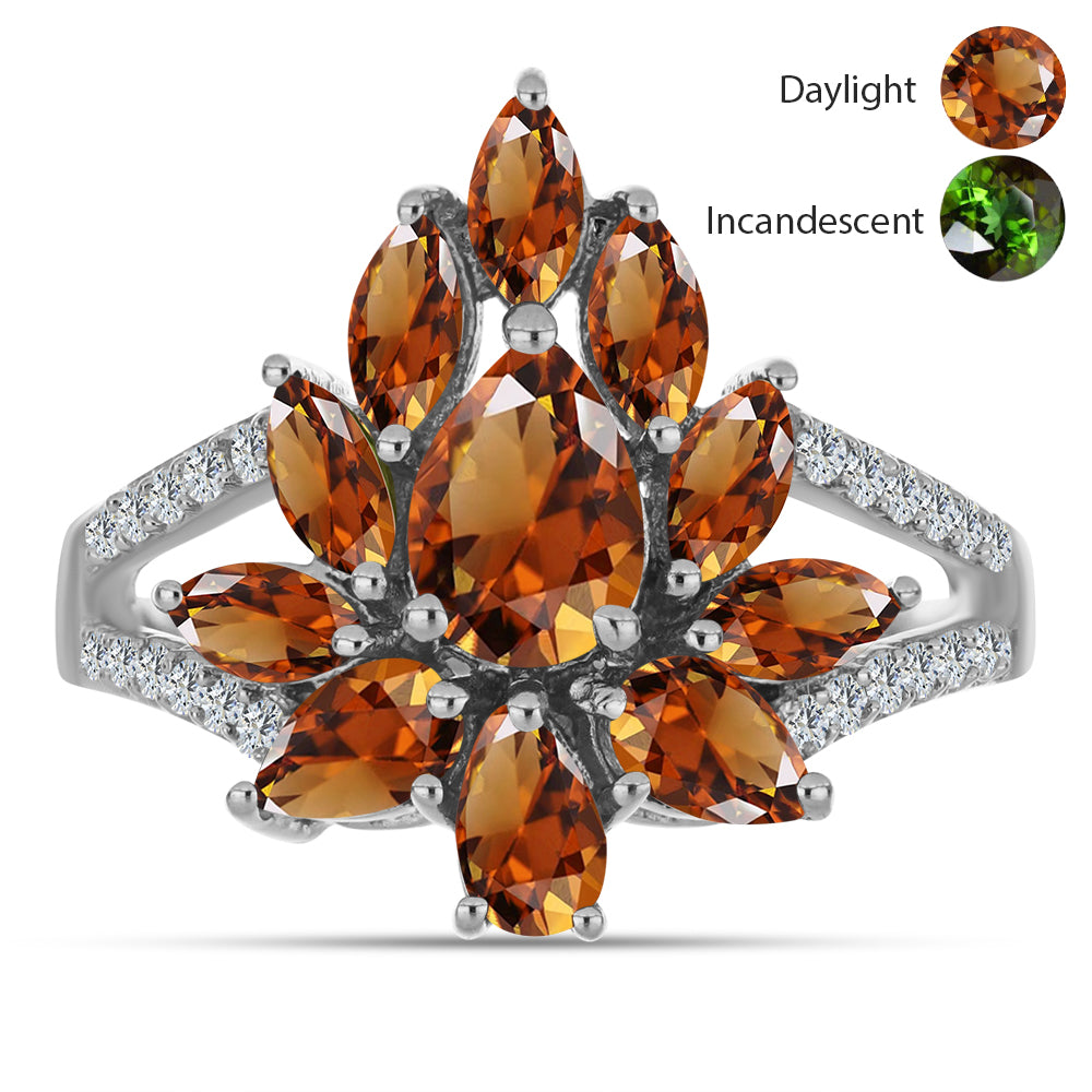 HopeaSormus Sertifioitu laboratoriossa kasvatettu Anatolian zultaniitti ja Valkoisella Topaasilla 1 