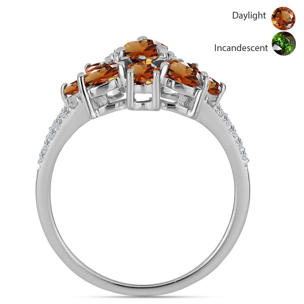 HopeaSormus Sertifioitu laboratoriossa kasvatettu Anatolian zultaniitti ja Valkoisella Topaasilla 2 