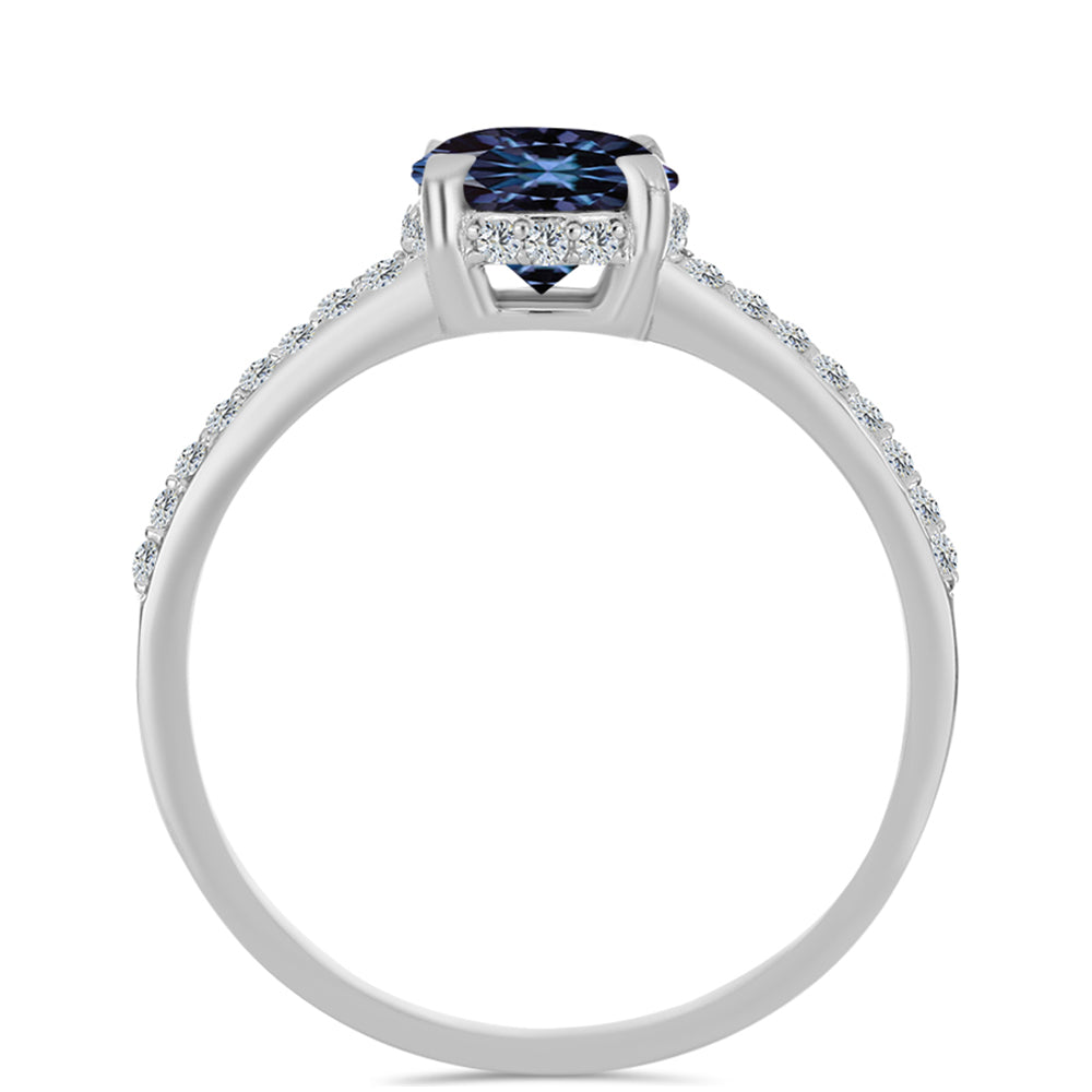 HopeaSormus "Violetti Imperial " Moissanite ja Valkoisella Topaasilla 2 