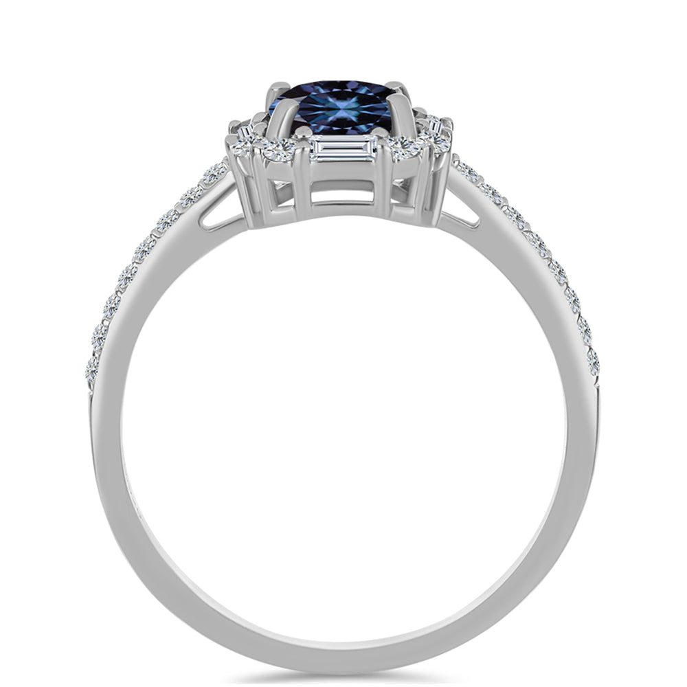 HopeaSormus "Violetti Imperial " Moissanite ja Valkoisella Zirkonilla 2 