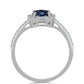 HopeaSormus "Violetti Imperial " Moissanite ja Valkoisella Zirkonilla