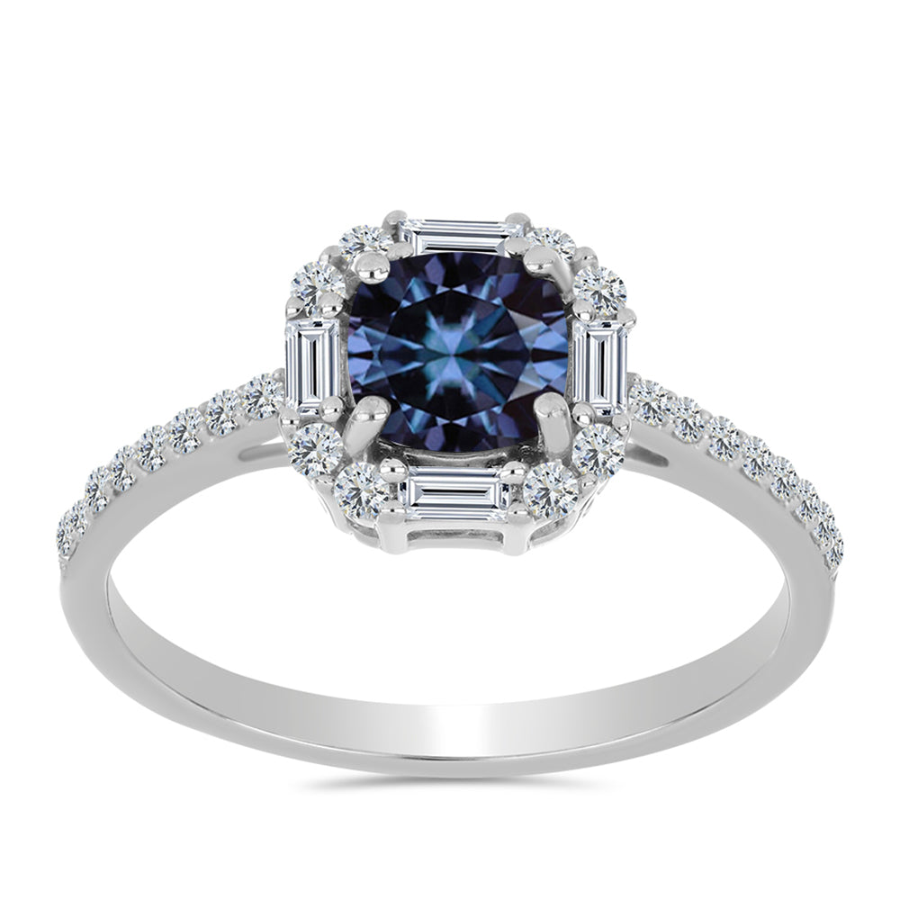 HopeaSormus "Violetti Imperial " Moissanite ja Valkoisella Zirkonilla 3 