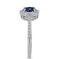 HopeaSormus "Violetti Imperial " Moissanite ja Valkoisella Zirkonilla