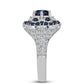 HopeaSormus "Violetti Imperial " Moissanite ja Valkoisella Topaasilla
