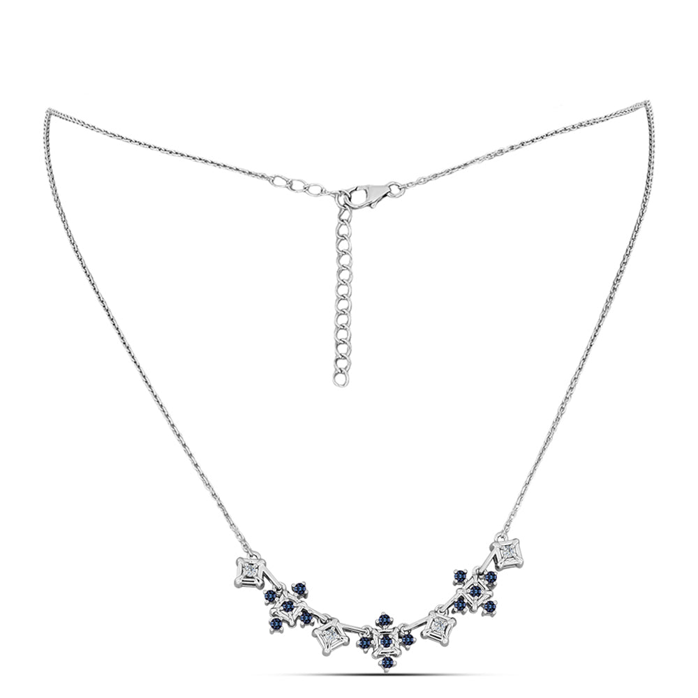 HopeaKaulakoru "Violetti Imperial " Moissanite ja Valkoisella Topaasilla 1 