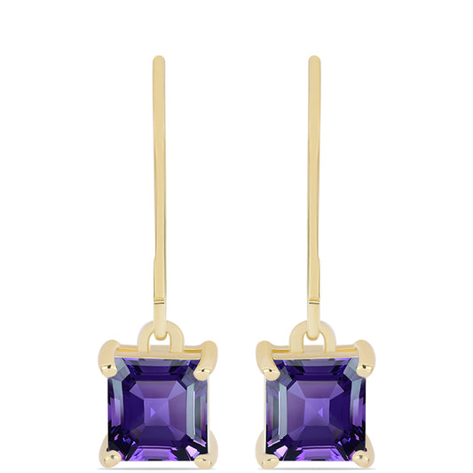 Kullatut hopeat Korvakorut Marokon Ametistilla