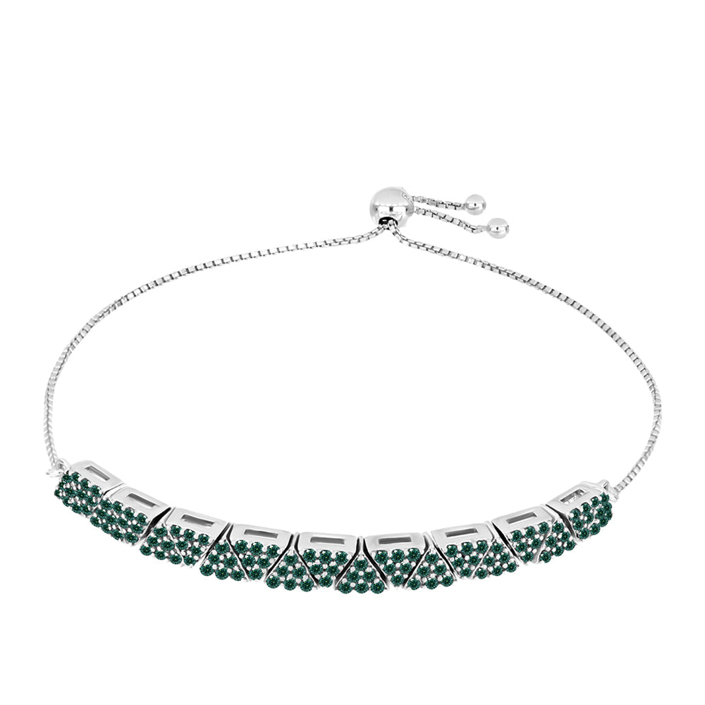 HopeaRannekoru Merivihreä Moissanite