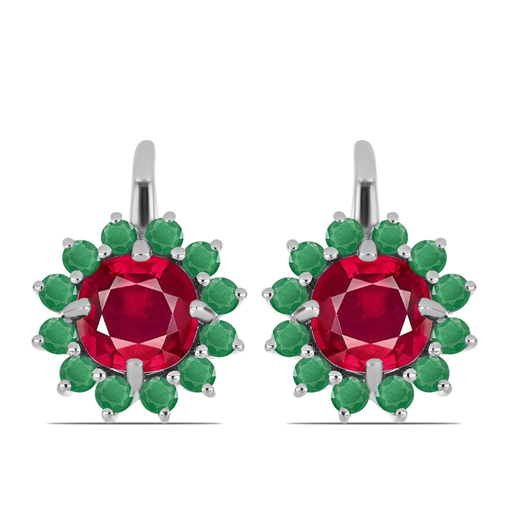 HopeaKorvakorut Malagassin Rubiinilla ja Brasilian Smaragdilla 1 