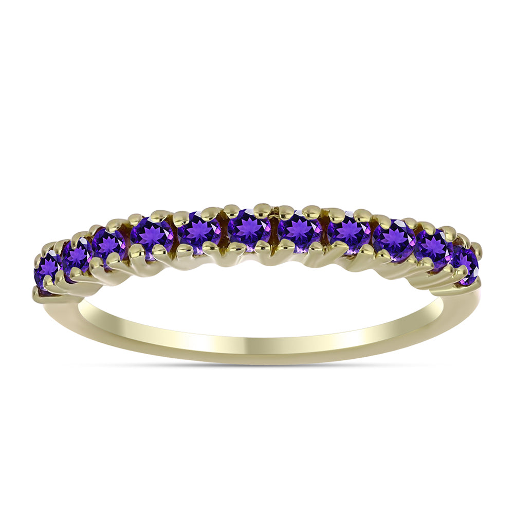 Kullattu hopeaSormus Marokon Ametistilla