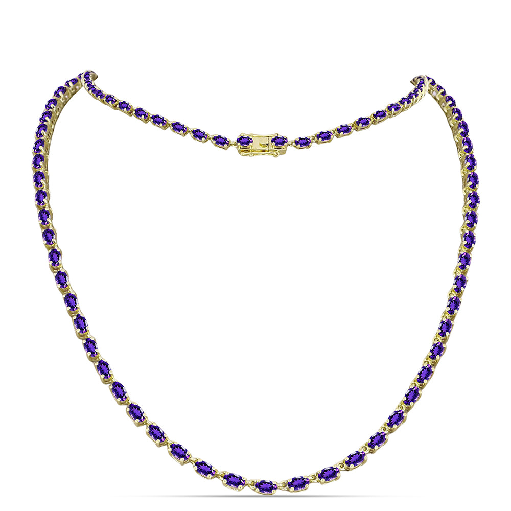 Kullattu hopeaKaulakoru Marokon Ametistilla 1 