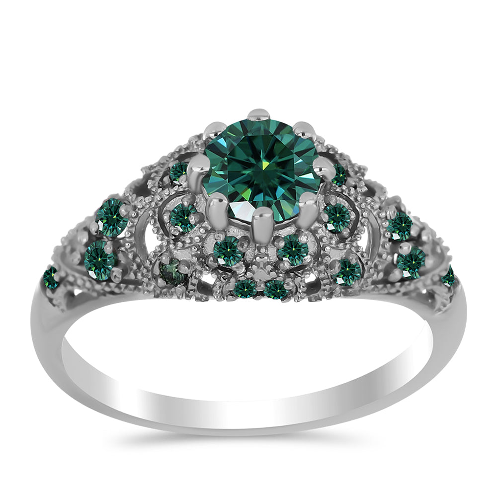 HopeaSormus Merivihreä Moissanite 3 