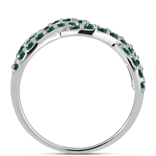 HopeaSormus Merivihreä Moissanite